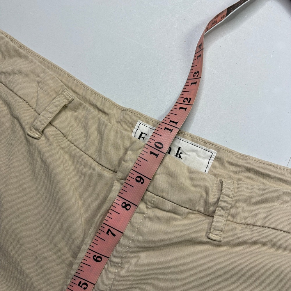 Frank & Eileen Pants Womens 10 Tan Westport Chino Ankle Crop Wide Leg Mid Rise - Picture 11 of 13